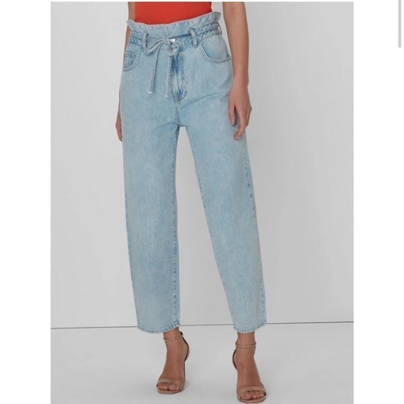 7 for All Mankind Paperbag Waist Balloon in Tuberose size 26 - Picture 10 of 11